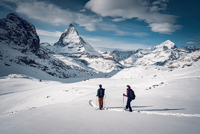 Winter hikes, snowshoeing, Gornergrat.