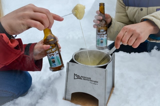 fondue sauvage, region dents du midi, valais