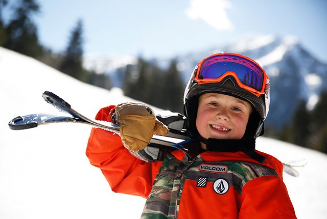 Ski School Utah portrait boy.