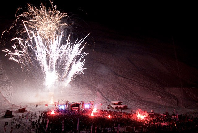 FR New Year's celebration in Tignes.