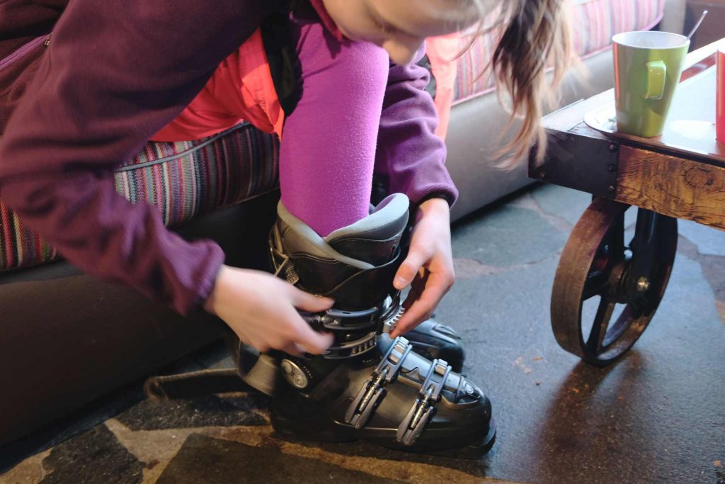 Et au niveau des ski et des chaussures ?