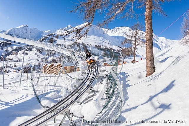 verdon express, luge sur rails, val d'allos, alpes du sud