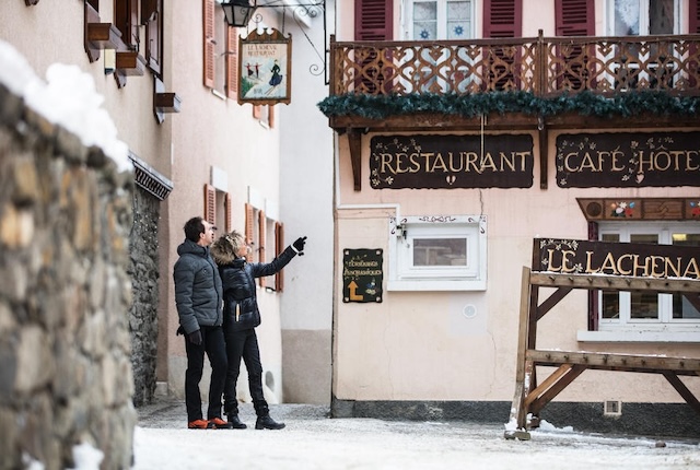 balade, couple, montagne, Saint Martin de Belleville 